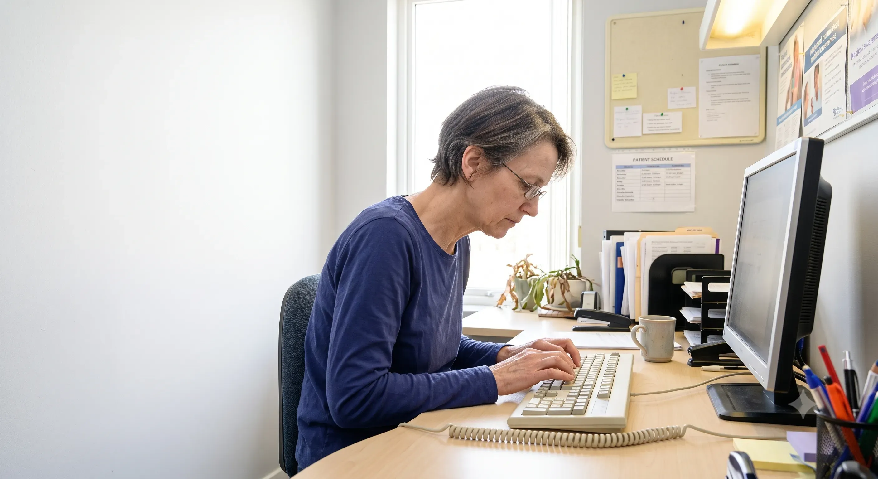 Touch Typing and Posture: Fewer Glances, More Ease